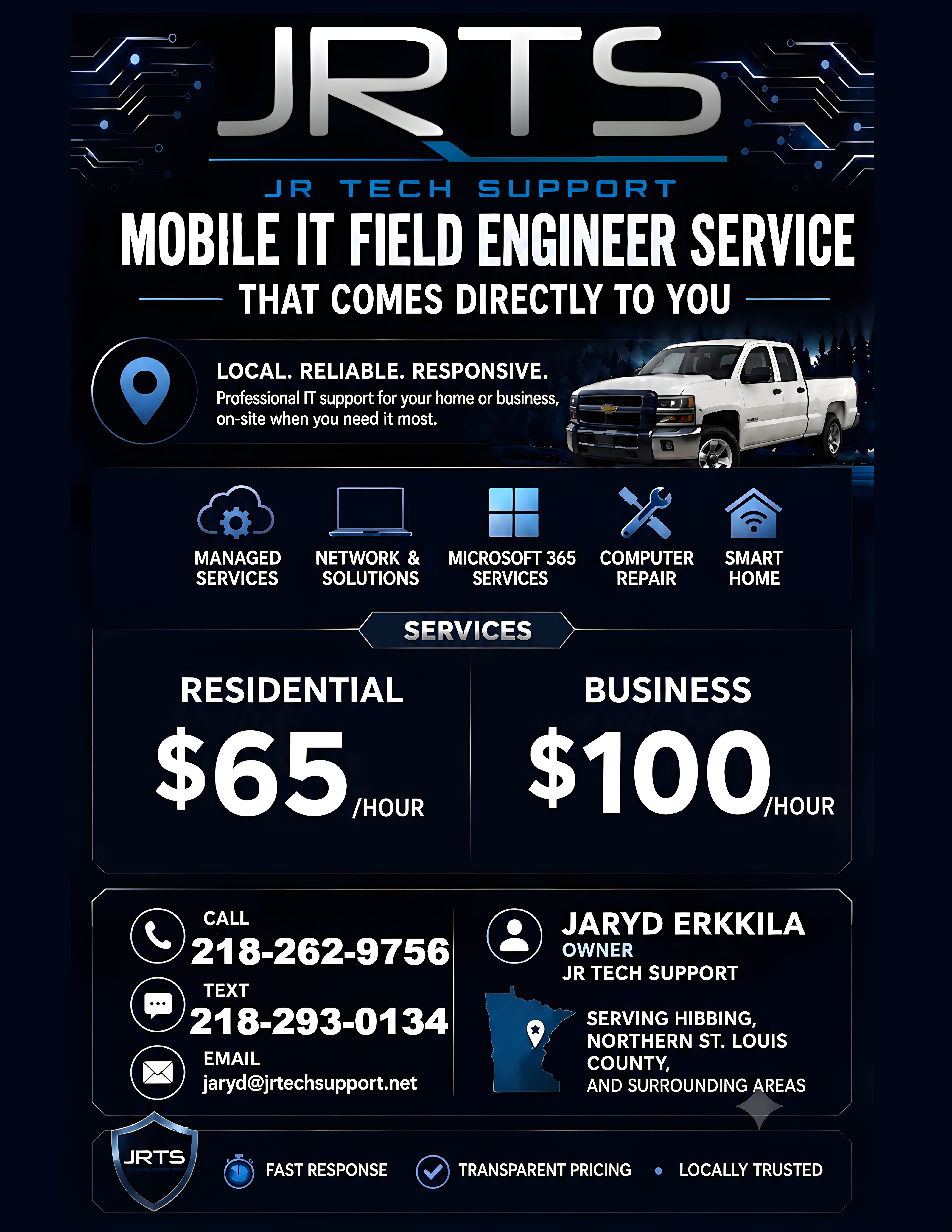 JR Tech Support Flyer